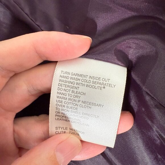 Bellissima Suede Purple Fringe Jacket Boho Western S - Picture 7 of 12